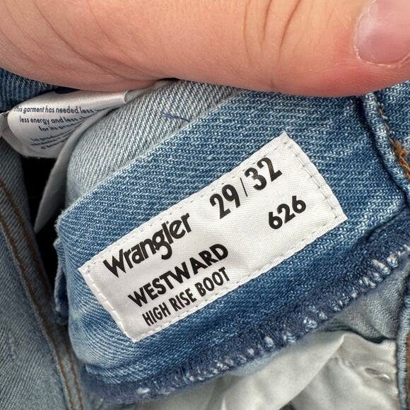 NWT Westward 626 High Rise Boot embroidered sun Jeans - Picture 5 of 12